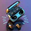 Fone Bluetooth 5.1 com Estojo LED Digital – À Prova d’Água e Bateria de Longa Duração