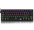 Teclado Mecanico Gamer Fizz Rainbow Preto Switch Azul