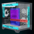 Gabinete Gamer Hayom Aquário Com 4 Cooler Fan Led Rgb