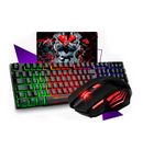 Kit Teclado Gamer Semi Mecanico Led Rgb Mouse Mouse Pad Preto Nano Bateria