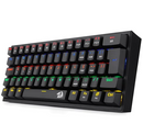 Teclado Mecanico Gamer Fizz Rainbow Preto Switch Azul
