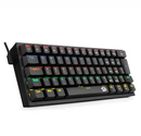 Teclado Mecanico Gamer Fizz Rainbow Preto Switch Azul