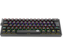 Teclado Mecanico Gamer Fizz Rainbow Preto Switch Azul