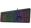 Teclado Membrana Gamer Redragon Netherbane K521-RGB USB Preto
