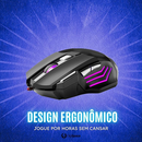 Mouse Gamer 7D 3200 DPI Ajustável 7 Botões Luzes Led RGB Alta Precisão e Velocidade