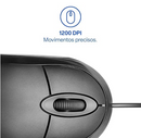 Mouse com Fio Multi Classic Box USB 1200 DPI com Design Compacto e Cabo de 1,2m – Preto MO300
