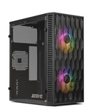Gabinete para jogos TGT Jester V2 com 2 ventiladores cor Preto