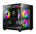 Gabinete Gamer Hayom Aquário Com 4 Cooler Fan Led Rgb