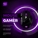 Kit Teclado Gamer Semi Mecanico Led Rgb Mouse Mouse Pad Preto Nano Bateria