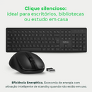 Kit Teclado e Mouse Sem Fio CSI50, 2.4GHz, ABNT2, Preto Intelbras